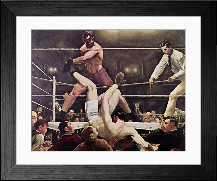 Framed Print : Dempsey and Firpo by George Bellows Framed Print : Dempsey and Firpo by George Bellows