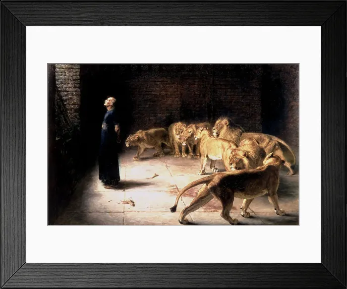 Framed Print : Daniel's Answer to the King by Riviere Framed Print : Daniel's Answer to the King by Riviere