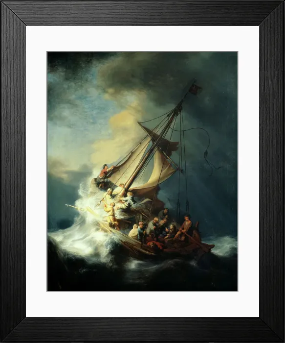 Framed Print : The Storm on the Sea of Galilee by Rembrandt Framed Print : The Storm on the Sea of Galilee by Rembrandt