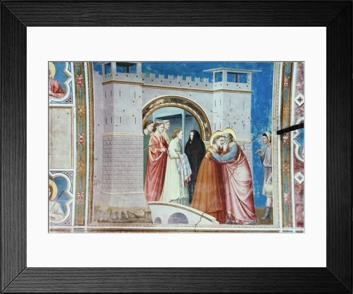 Framed Print : The Meeting Of Anna & Joachim C