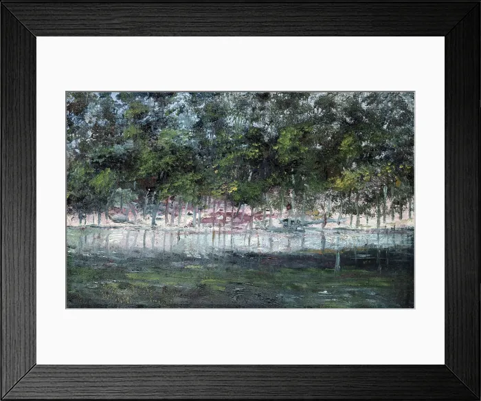 Framed Print : Las Fuentes de Tialpan Joaquin Clausell (1866-1935 Mexican)