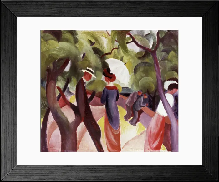 Framed Print : Promenade by Macke Framed Print : Promenade by Macke