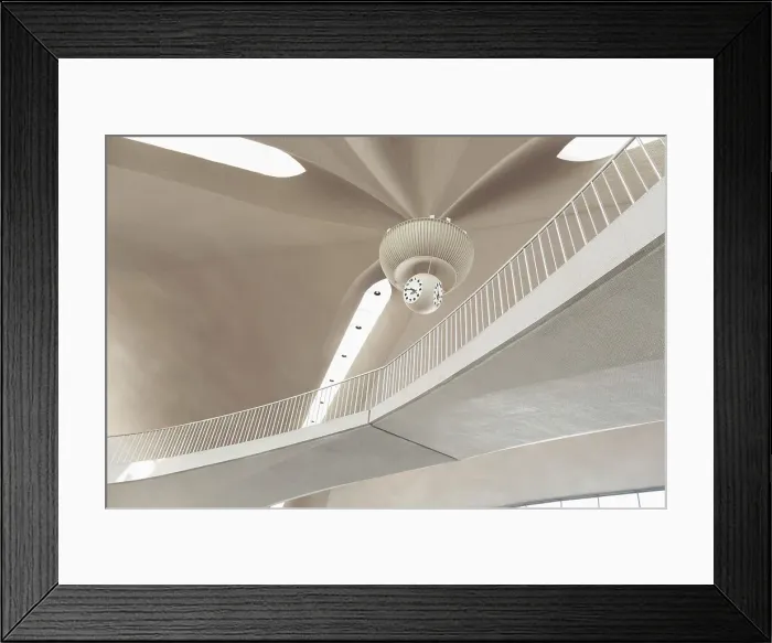 Framed Print : Featured architecture at the TWA Hotel in JFK Airport, NY Framed Print : Featured architecture at the TWA Hotel in JFK Airport, NY