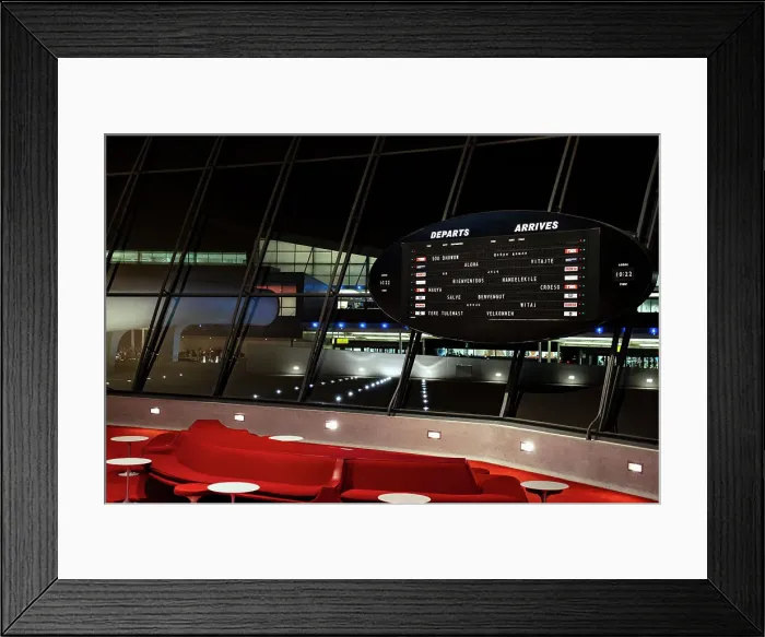 Framed Print : Featured architecture at the TWA Hotel in JFK Airport, NY Framed Print : Featured architecture at the TWA Hotel in JFK Airport, NY