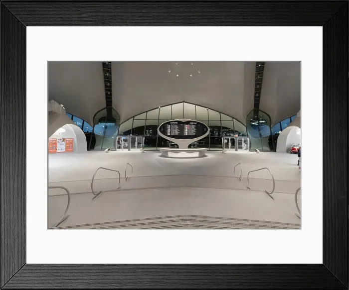 Framed Print : Featured architecture at the TWA Hotel in JFK Airport, NY