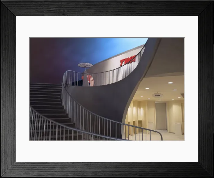 Framed Print : Featured architecture at the TWA Hotel in JFK Airport, NY Framed Print : Featured architecture at the TWA Hotel in JFK Airport, NY