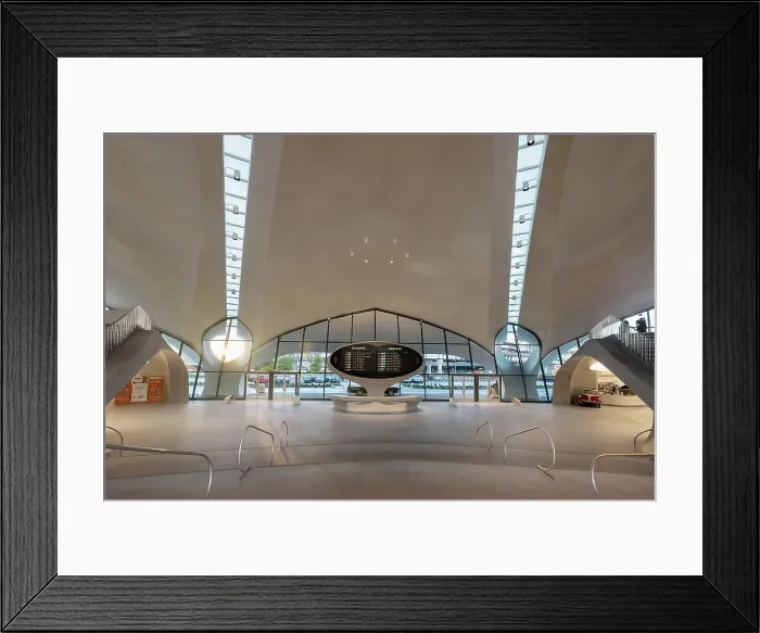 Framed Print : Featured architecture at the TWA Hotel in JFK Airport, NY Framed Print : Featured architecture at the TWA Hotel in JFK Airport, NY