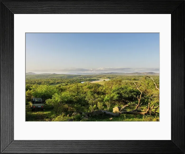 Framed Print : View of the White Umfolozi River in the southern Framed Print : View of the White Umfolozi River in the southern