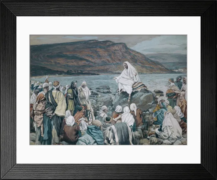Framed Print : Jesus Teaching.... by James J. Tissot Framed Print : Jesus Teaching.... by James J. Tissot