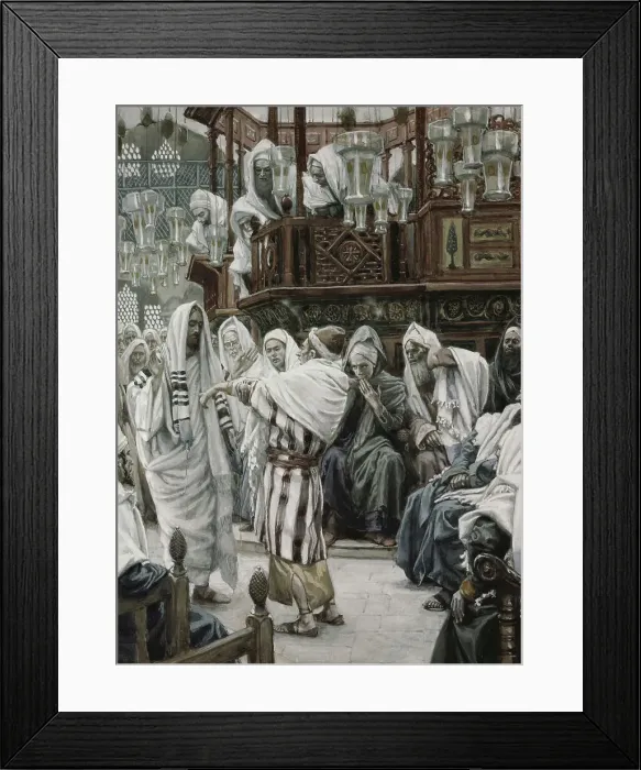 Framed Print : Christ Healing the Withered Hand by Tissot Framed Print : Christ Healing the Withered Hand by Tissot
