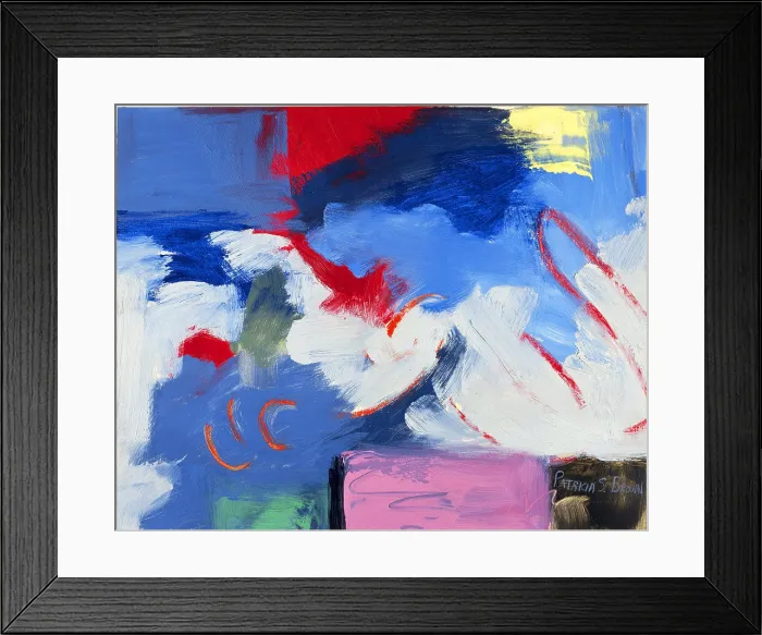 Framed Print : Abstract- Red, Blue1993Patricia Brown (20th C. American)Oil on paper Framed Print : Abstract- Red, Blue1993Patricia Brown (20th C. American)Oil on paper