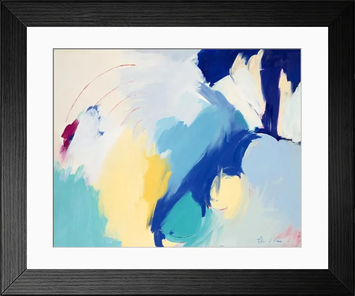 Framed Print : Moods of Space, by Patricia Brown, oil on paper, Circa 1995