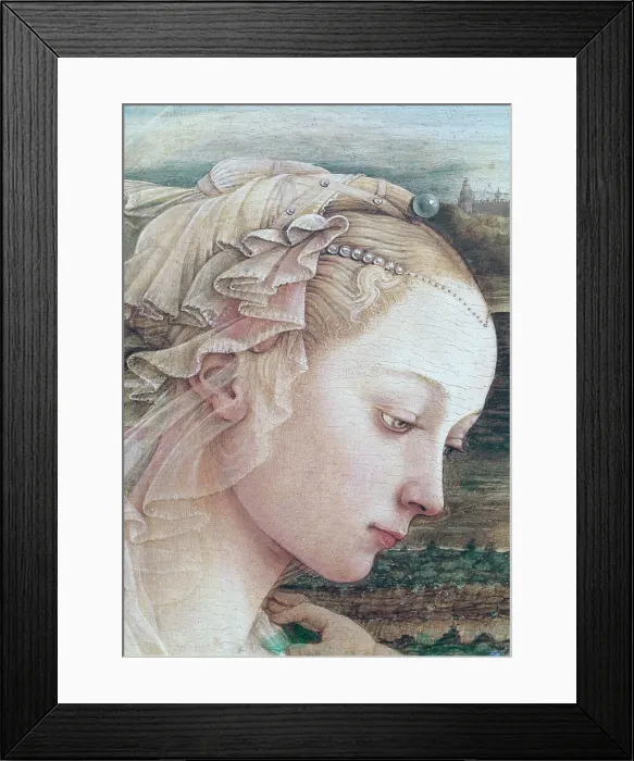 Framed Print : Madonna & Child - Detail (Madonna) Filippo Lippi (ca)