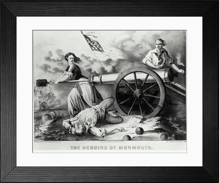 Framed Print : Molly Pitcher-Heroine of Monmouth Framed Print : Molly Pitcher-Heroine of Monmouth