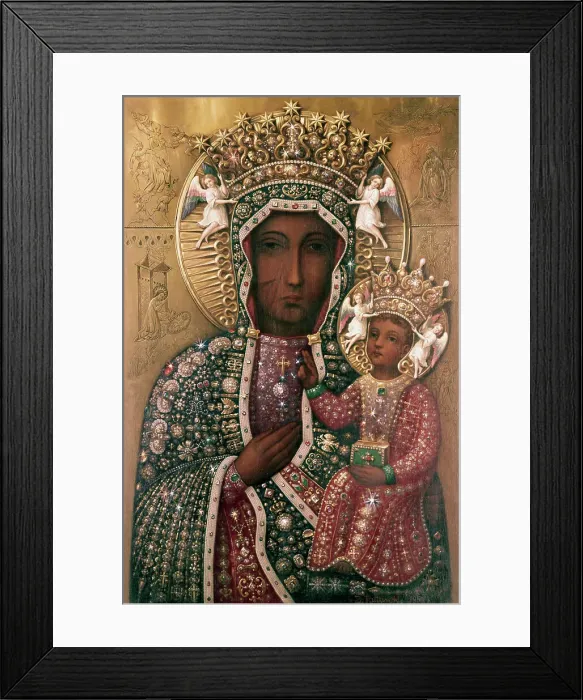 Framed Print : Black Madonna of Czestochowa Framed Print : Black Madonna of Czestochowa