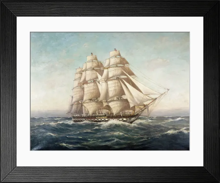 Framed Print : U.S.S. Constitution by Clark Framed Print : U.S.S. Constitution by Clark