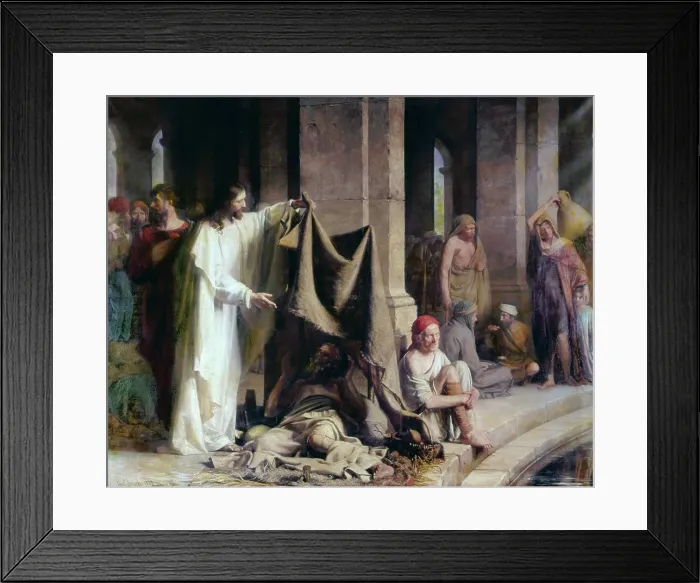 Framed Print : The Pool Of Bethesda by Bloch Framed Print : The Pool Of Bethesda by Bloch