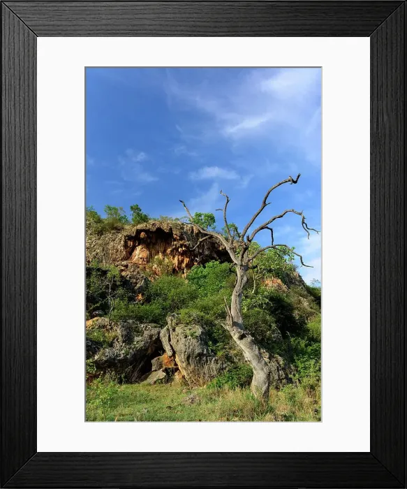 Framed Print : Tufa (travertine) caves. Madikwe Game Reserve
