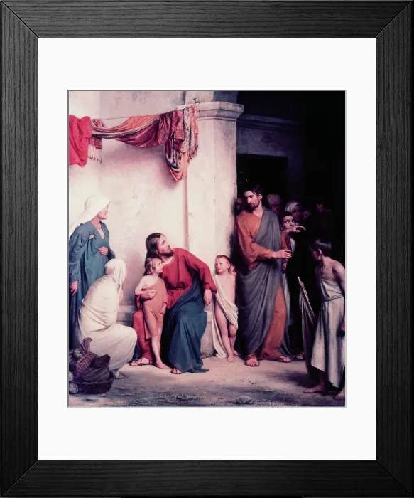 Framed Print : The Children Welcomed by Bloch Framed Print : The Children Welcomed by Bloch