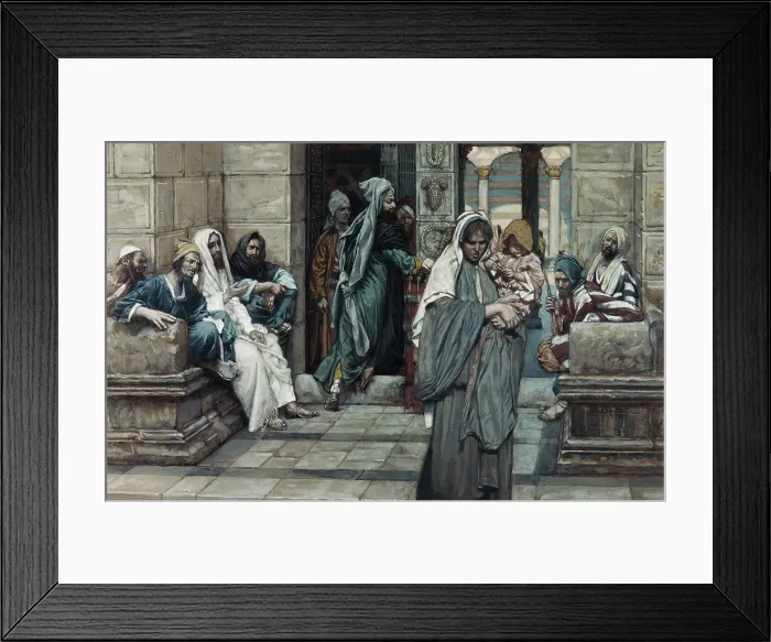 Framed Print : The Widow's Mite by Tissot Framed Print : The Widow's Mite by Tissot