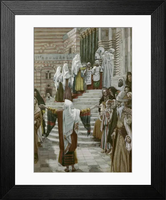 Framed Print : Presentation of Christ in the Temple by Tissot