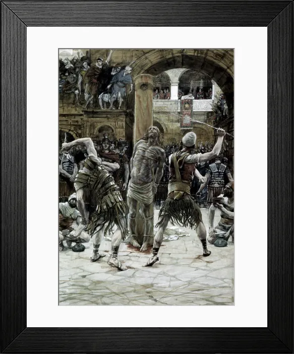 Framed Print : The Scourging of the Face by Tissot Framed Print : The Scourging of the Face by Tissot