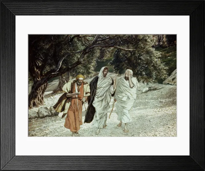 Framed Print : The Disciples on the Road to Emmaus by Tissot Framed Print : The Disciples on the Road to Emmaus by Tissot