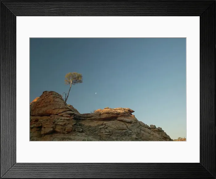 Framed Print : Rock formations near de Beers Koppie