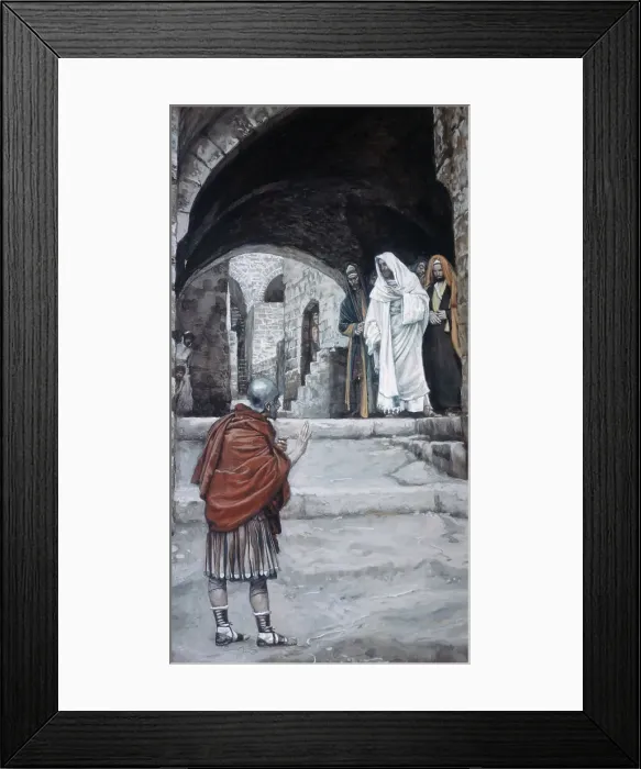 Framed Print : Lord, I am not Worthy by Tissot Framed Print : Lord, I am not Worthy by Tissot
