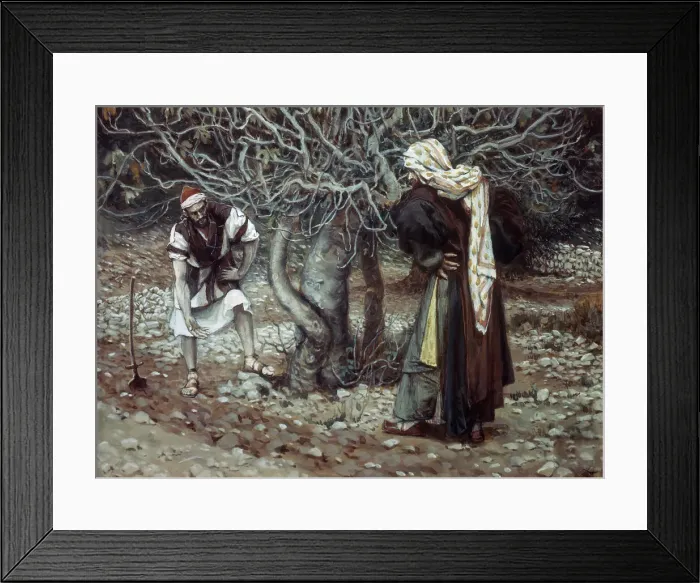 Framed Print : The Vine Dresser & The Fig Tree by Tissot Framed Print : The Vine Dresser & The Fig Tree by Tissot