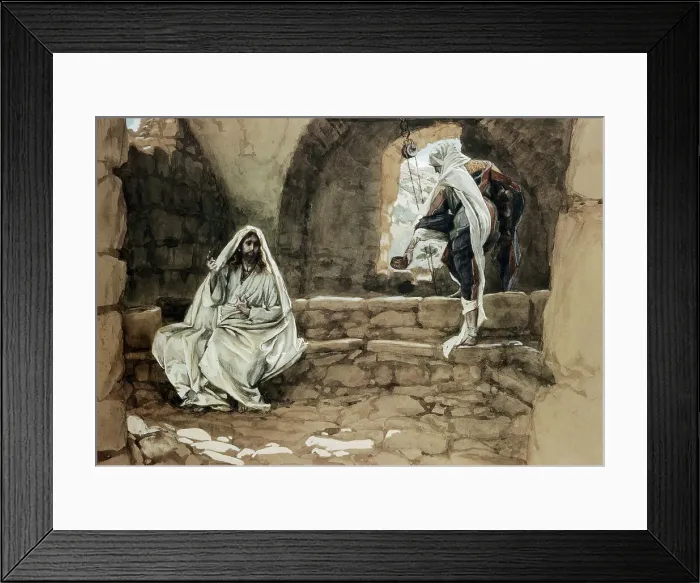 Framed Print : Woman of Samaria at the Well by Tissot Framed Print : Woman of Samaria at the Well by Tissot