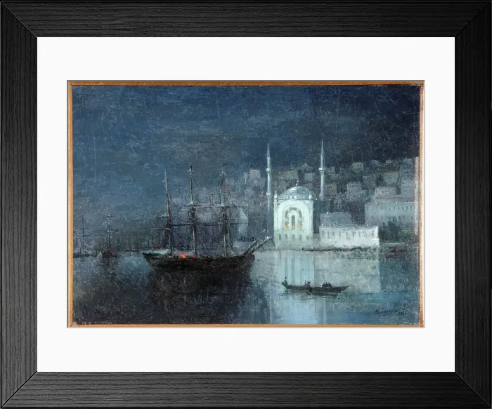 Framed Print : Constantinople by night by Aivazovsky Framed Print : Constantinople by night by Aivazovsky