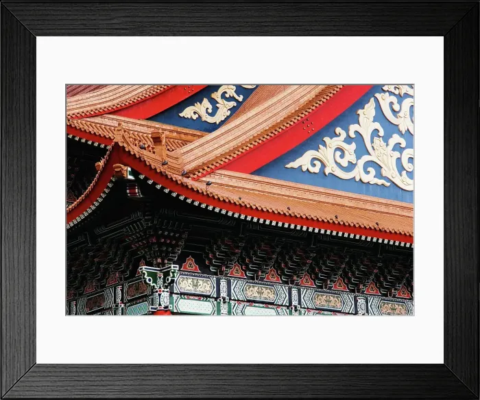 Framed Print : Details of the decorative design of the National Theater