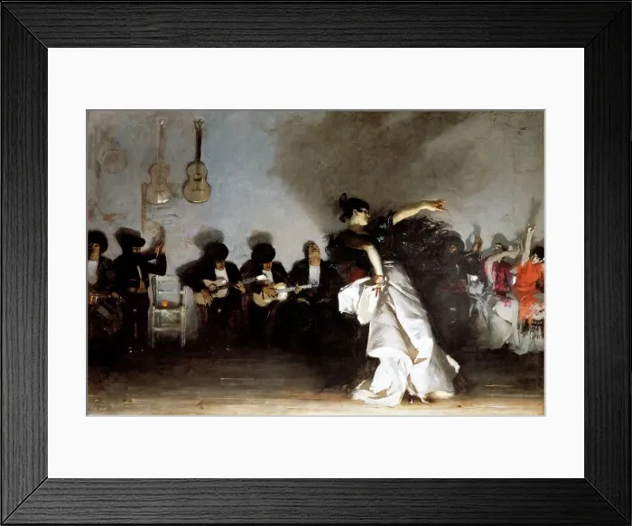 Framed Print : El Jaleo by Sargent, John Singer (1856-1925)  /  Isabella Stewart Gardner Museum