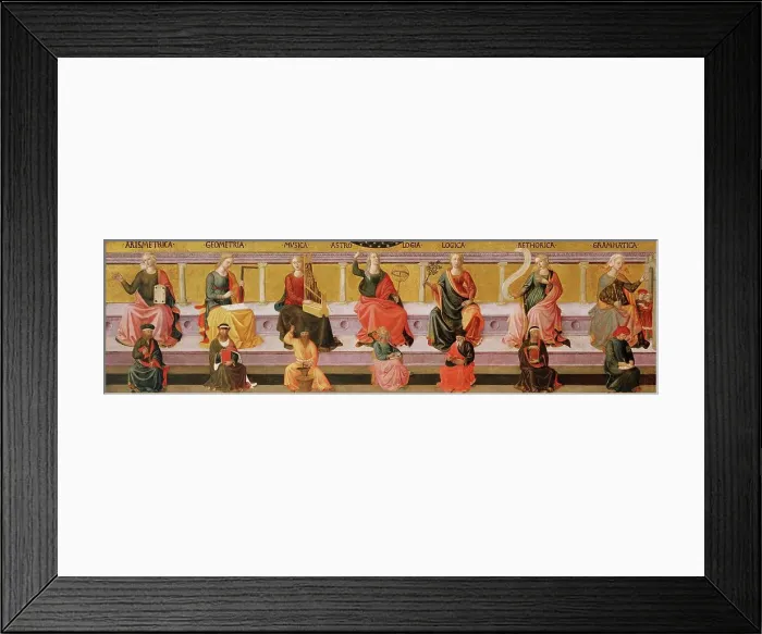Framed Print : The Seven Liberal Arts by Pesellino Framed Print : The Seven Liberal Arts by Pesellino
