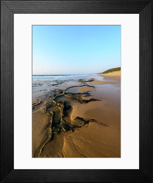 Framed Print : Mabibi. Seascape. Thonga Beach Lodge. Mabibi. Maputaland. KwaZulu Natal. South Africa