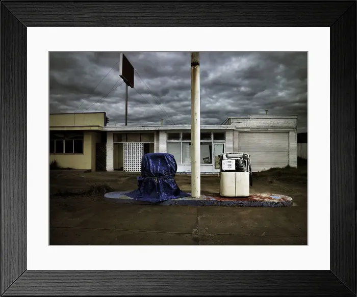 Framed Print : Old Petrol Station Framed Print : Old Petrol Station