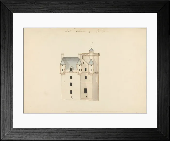 Framed Print : Castle Fraser Aberdeenshire Scotland West Elevation Framed Print : Castle Fraser Aberdeenshire Scotland West Elevation