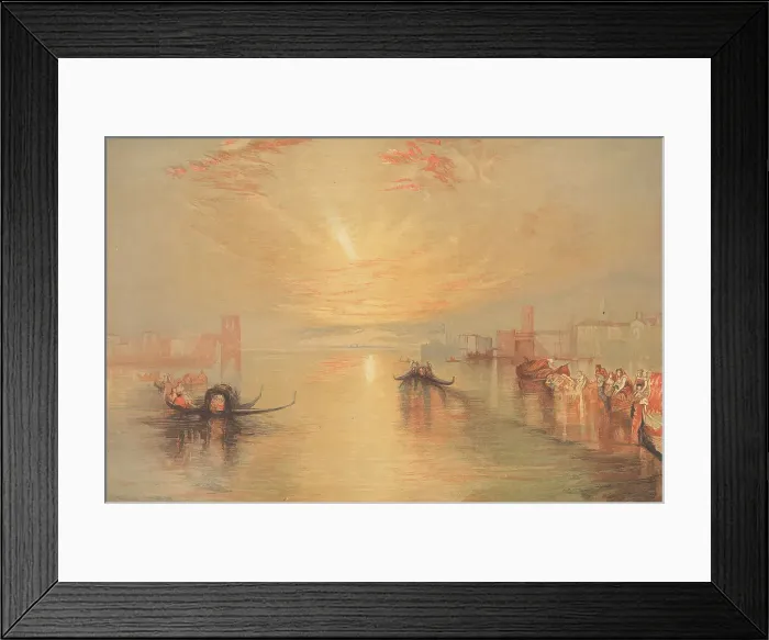 Framed Print : Approach Venice Joseph Mallord William Turner