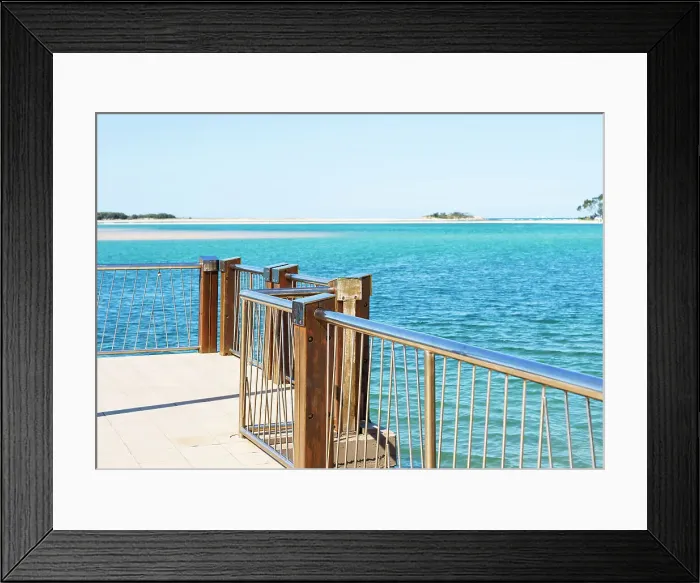 Framed Print : Viewing Platform at Cotton Tree Pier, Sunshine Coast