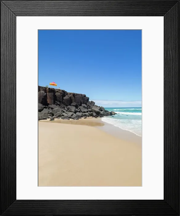 Framed Print : Lifeguard on duty at Ballina Head Beach Framed Print : Lifeguard on duty at Ballina Head Beach
