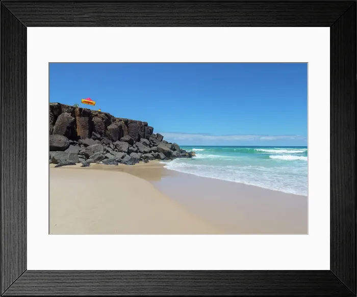 Framed Print : Lifeguard on duty at Ballina Head Beach Framed Print : Lifeguard on duty at Ballina Head Beach