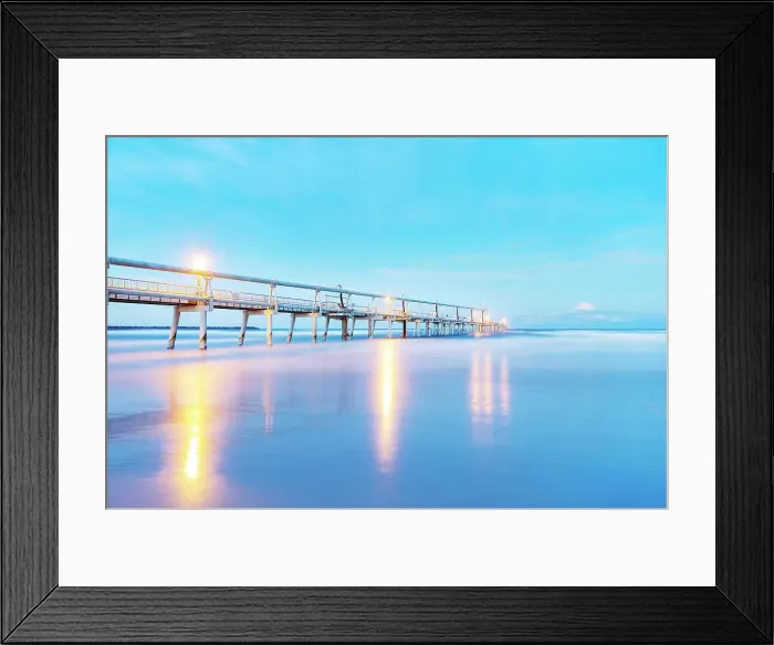 Framed Print : Dusk at the Sandspit Pier Framed Print : Dusk at the Sandspit Pier