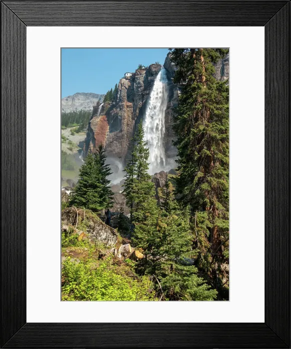 Framed Print : Waterfall Outdoors No People Nature Tree Mountain