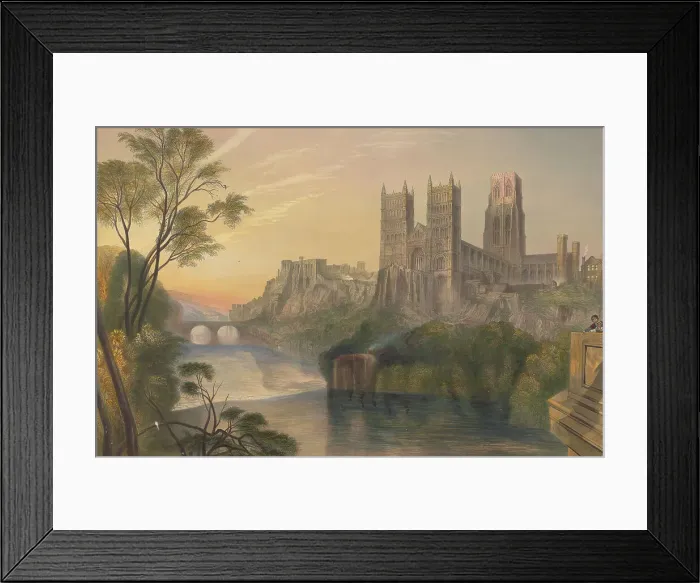 Framed Print : Durham Cathedral Joseph Mallord William Turner Framed Print : Durham Cathedral Joseph Mallord William Turner