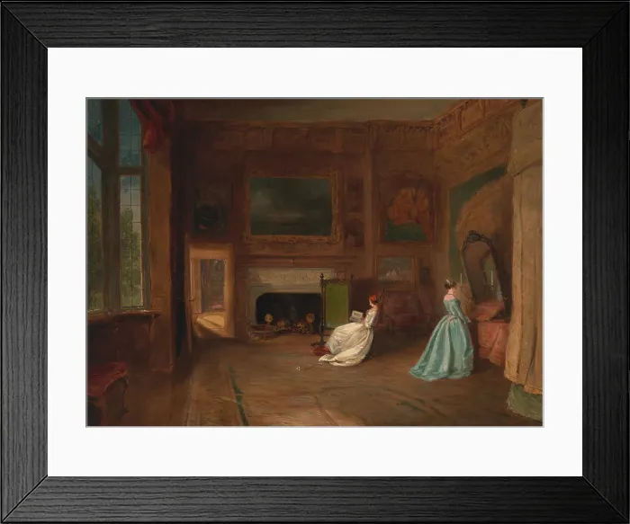 Framed Print : Lady Betty Germain Bedroom Knole Kent James Holland