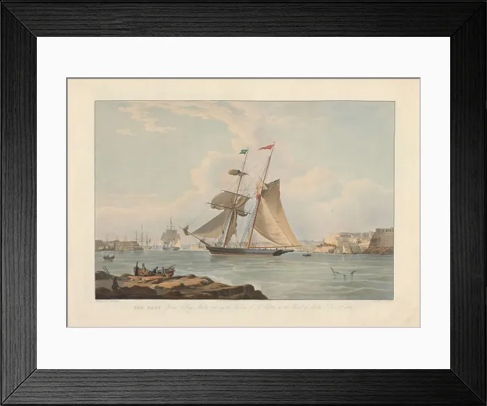 Framed Print : Mary Joshua Collings Master Entering Harbour Framed Print : Mary Joshua Collings Master Entering Harbour