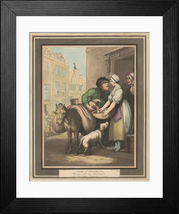 Framed Print : Set Eight 4 Cries London Thomas Rowlandson 1756-1827 Framed Print : Set Eight 4 Cries London Thomas Rowlandson 1756-1827