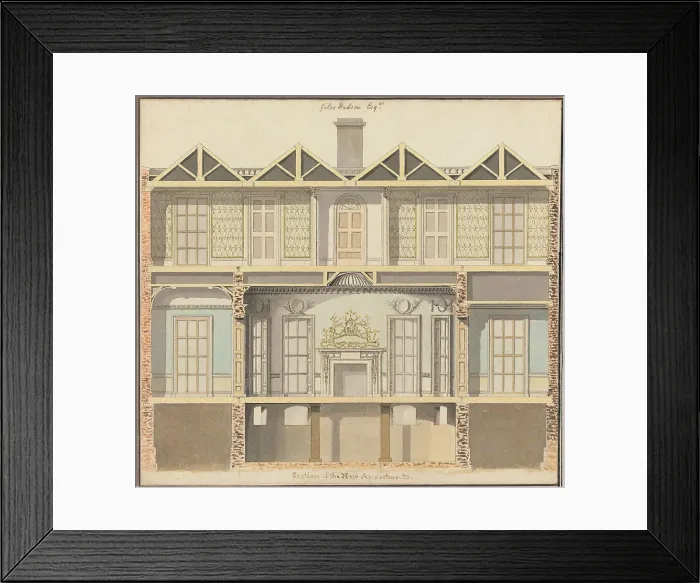 Framed Print : Unidentified House Giles Hudson Putney Surrey
