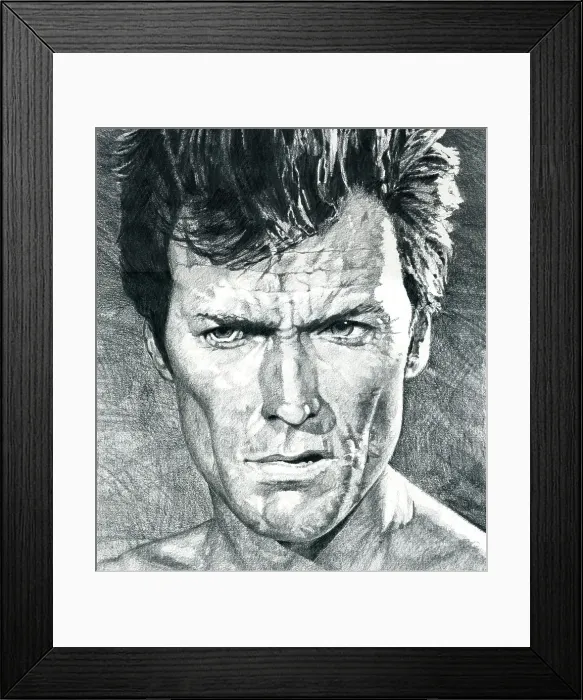 Framed Print : Clint Eastwood Framed Print : Clint Eastwood
